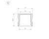 Алюминиевый профиль Arlight LINE-1715-2000 ANOD BLACK 044275