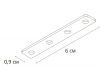 Коннектор прямой для магнитного шинопровода Arte Lamp Linea-accessories A484305I