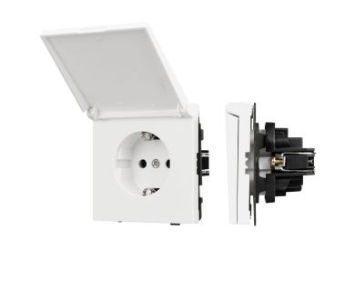 Купить Механизм розетки влагозащищённый SCT-TENDO-MCP-SFPL-WH (230V, 16A) 054602 Механизм розетки влагозащищённый SCT-TENDO-MCP-SFPL-WH (230V, 16A) 054602