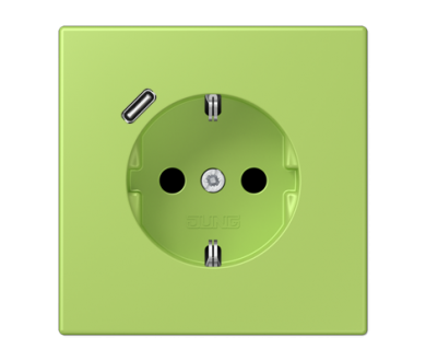 Купить Розетка 2K+З USB Typ C Jung LC1520-18C221 Розетка 2K+З USB Typ C Jung LC1520-18C221