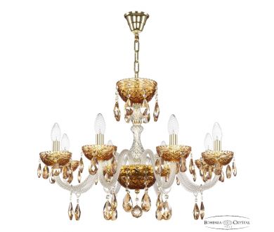 Купить Подвесная люстра Bohemia Ivele Crystal 5417/8/240 G Amber/M-1F K721 Подвесная люстра Bohemia Ivele Crystal 5417/8/240 G Amber/M-1F K721