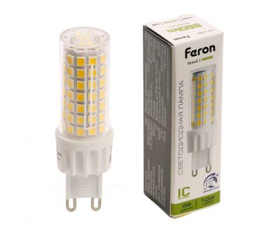 Купить Лампа светодиодная диммируемая Feron LB-438 G9 10W 4000K 51742 Лампа светодиодная диммируемая Feron LB-438 G9 10W 4000K 51742
