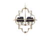 Подвесная люстра Lumina Deco Baltimore LDP 8020-6 GD+BK