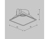 Декоративная рамка-отражатель для светильников серии Alfa LED Maytoni Downlight Ring8-10W-SQ-W