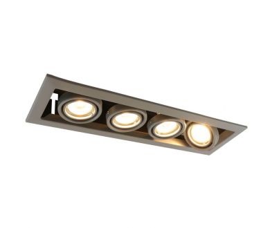 Купить Встраиваемый светильник Arte Lamp Cardani Piccolo A5941PL-4GY Встраиваемый светильник Arte Lamp Cardani Piccolo A5941PL-4GY