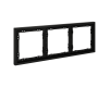 Рамка на 3 поста Voltum S70 VLS100308 (черный матовый)