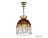 Подвесной светильник Bohemia Ivele Crystal 5478/22 G Amber/M-1G Leafs