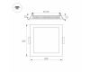 Встраиваемый светодиодный светильник Arlight DL-225x225M-21W Warm White 020137