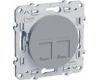 Розетка RJ45 двойная Schneider Electric Odace S53R481