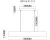 Подвесной светильник Wertmark Edda WE514.01.713